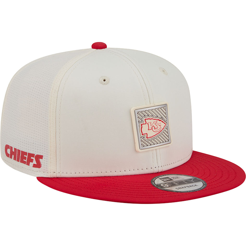 NFL Kansas City Chiefs New Era 2026 Training 9FIFTY Snapback Hat - Cream