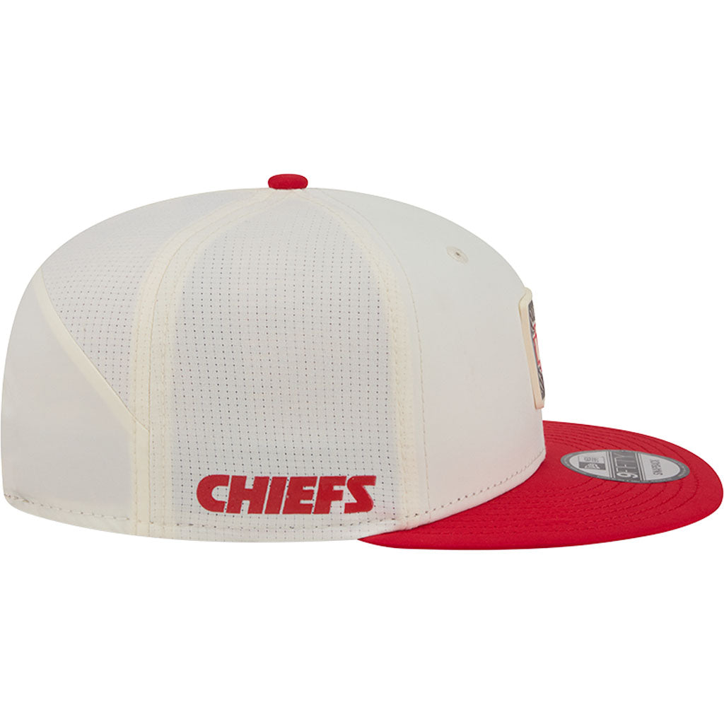 NFL Kansas City Chiefs New Era 2026 Training 9FIFTY Snapback Hat - Cream
