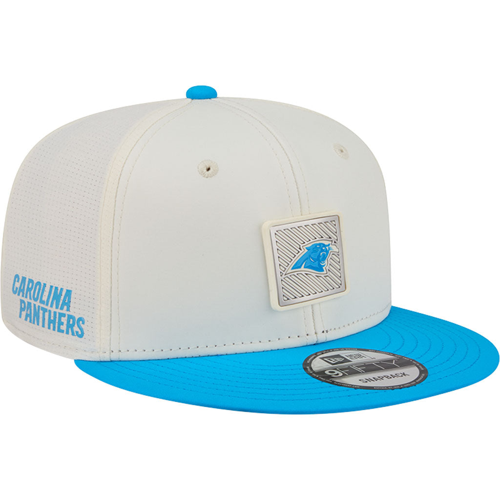 NFL Carolina Panthers New Era 2026 Training 9FIFTY Snapback Hat - Cream