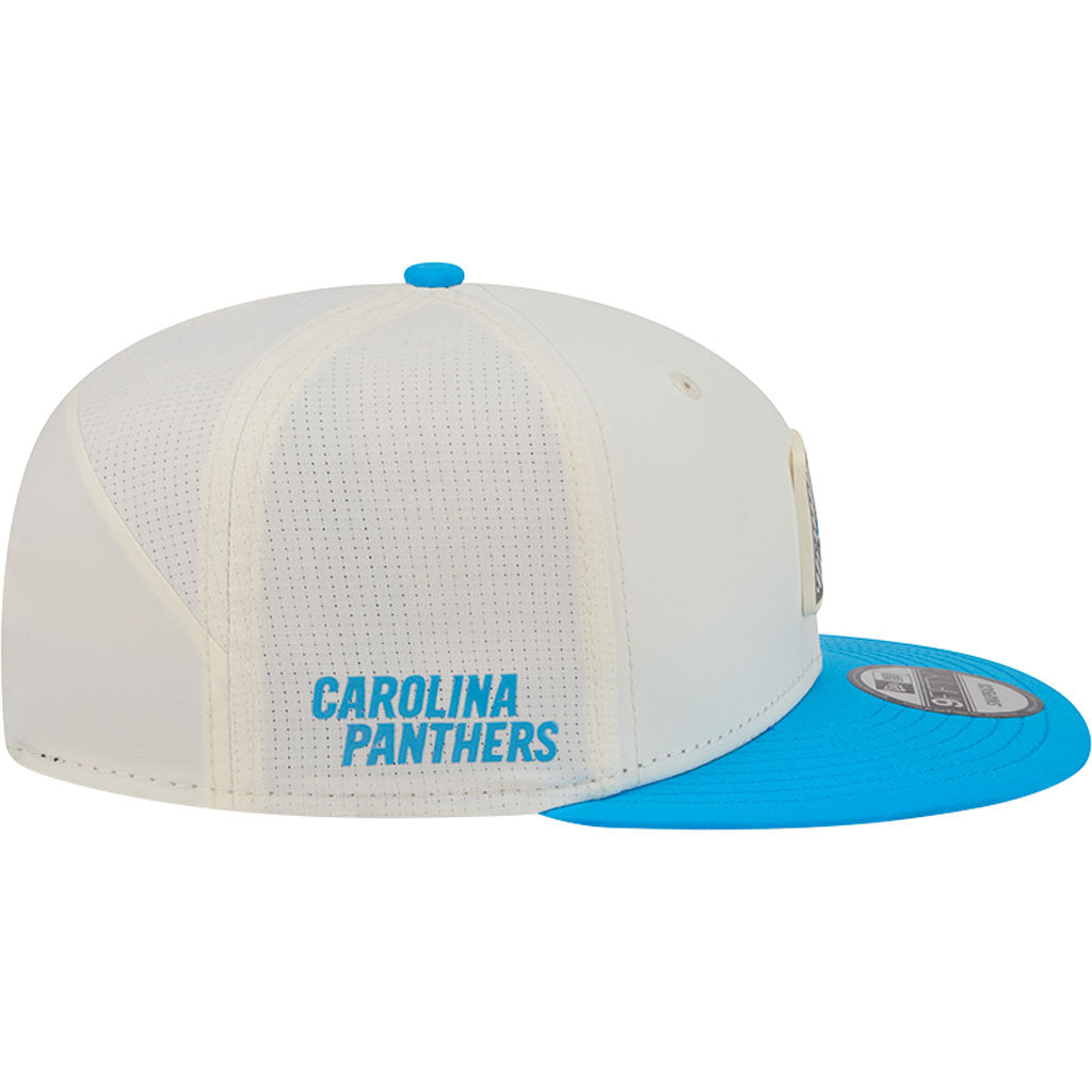 NFL Carolina Panthers New Era 2026 Training 9FIFTY Snapback Hat - Cream