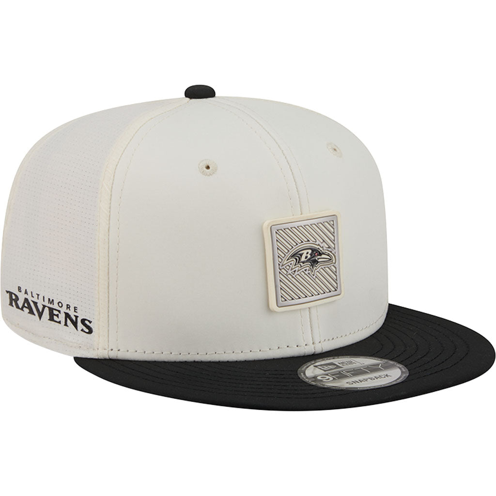 NFL Baltimore Ravens New Era 2026 Training 9FIFTY Snapback Hat - Cream