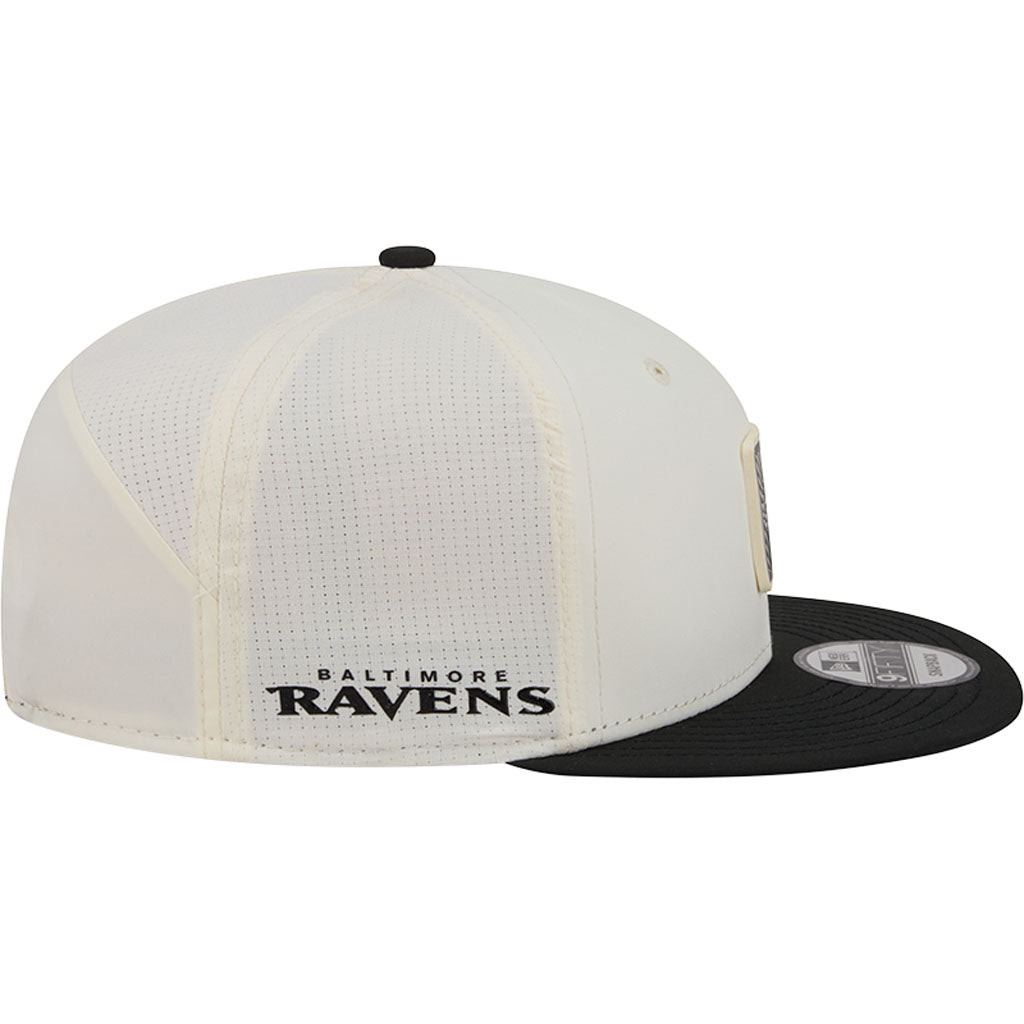 NFL Baltimore Ravens New Era 2026 Training 9FIFTY Snapback Hat - Cream