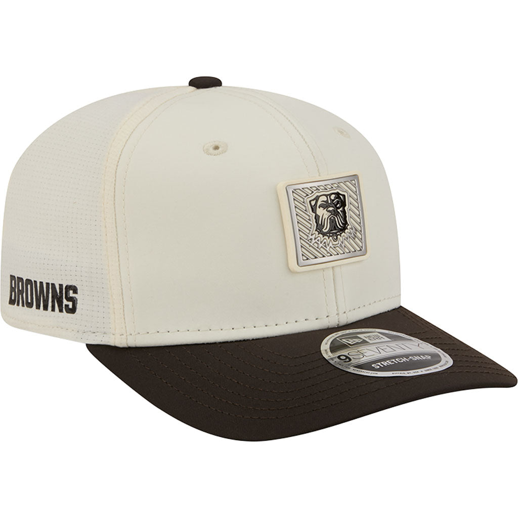 NFL Cleveland Browns New Era 2026 Training 9SEVENTY Stretch Snapback Hat - Cream