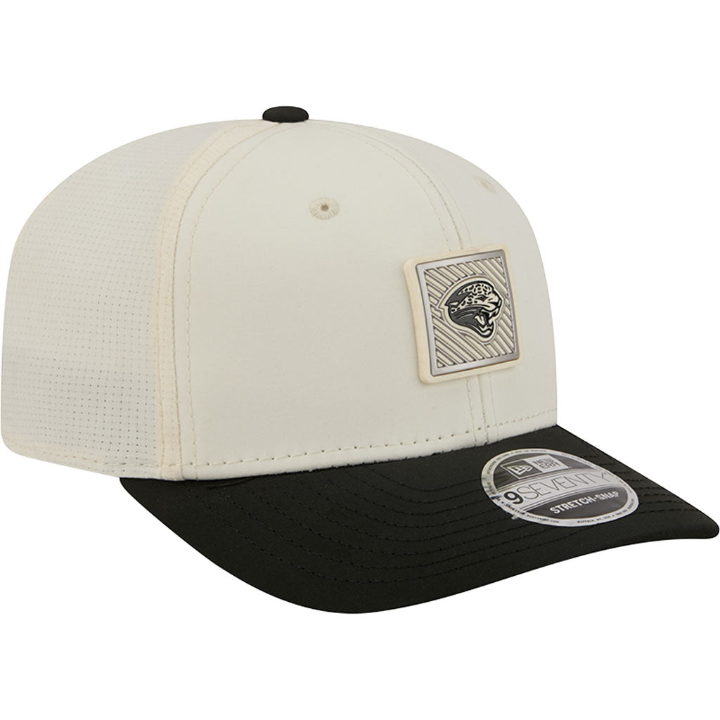 NFL Jacksonville Jaguars New Era 2026 Training 9SEVENTY Stretch Snapback Hat - Cream
