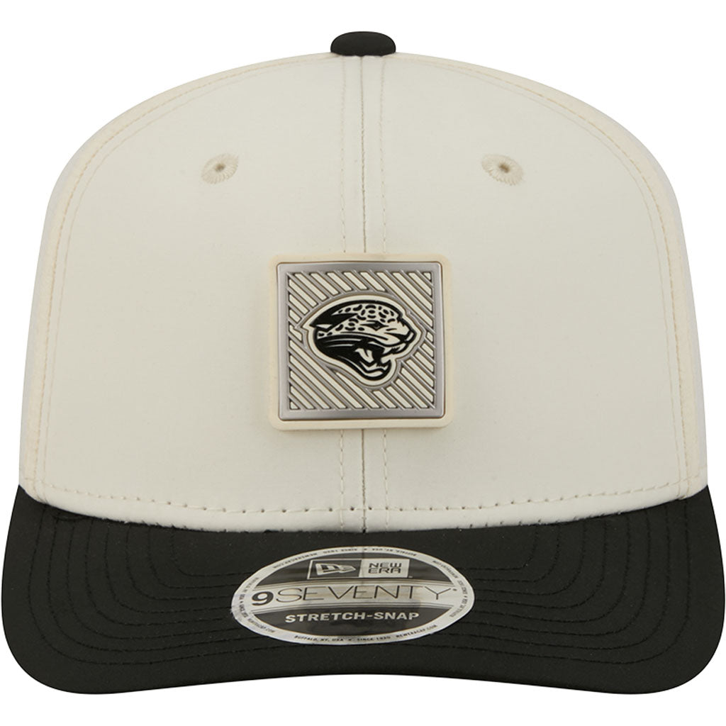 NFL Jacksonville Jaguars New Era 2026 Training 9SEVENTY Stretch Snapback Hat - Cream