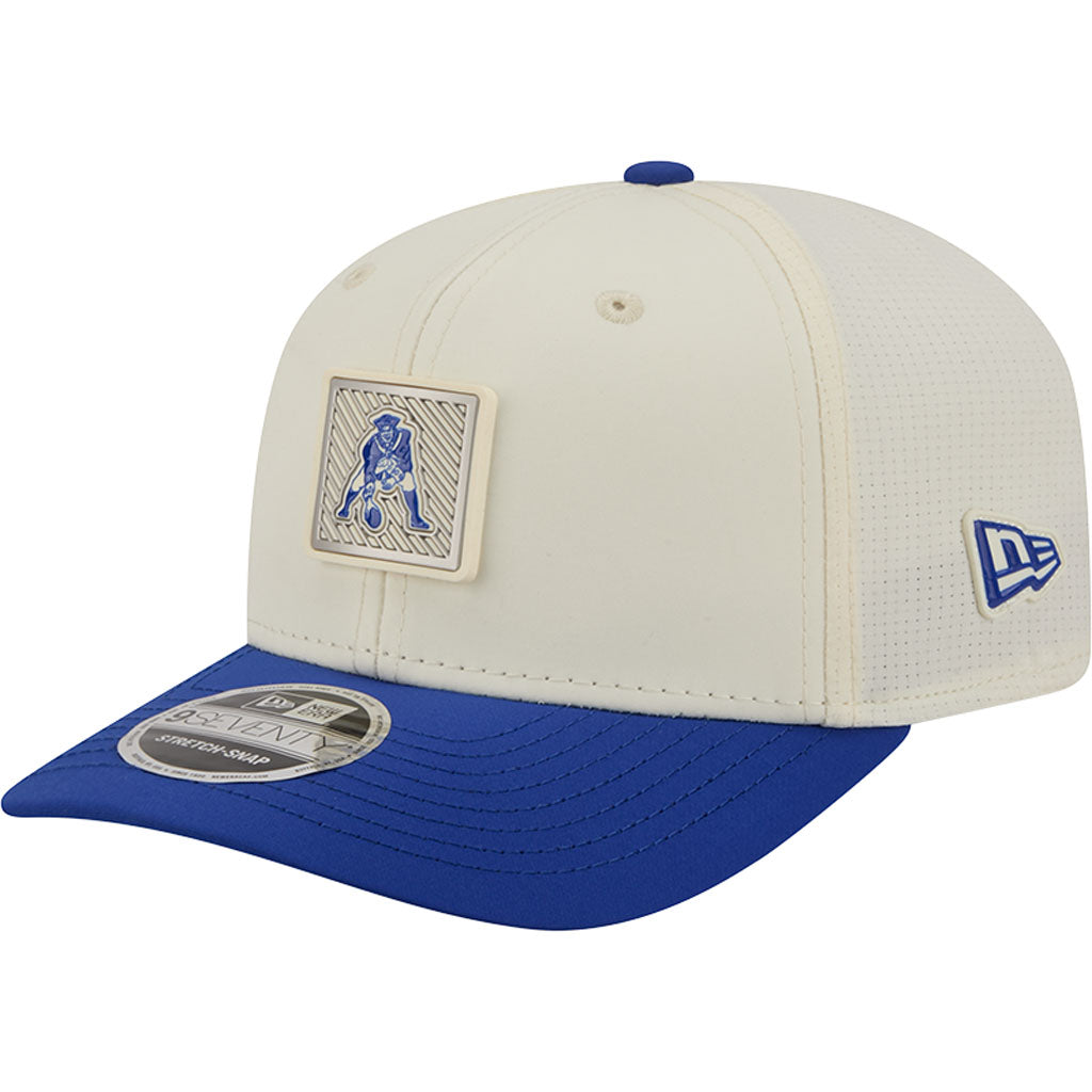 NFL New England Patriots New Era 2026 Training 9SEVENTY Stretch Snapback Hat - Cream