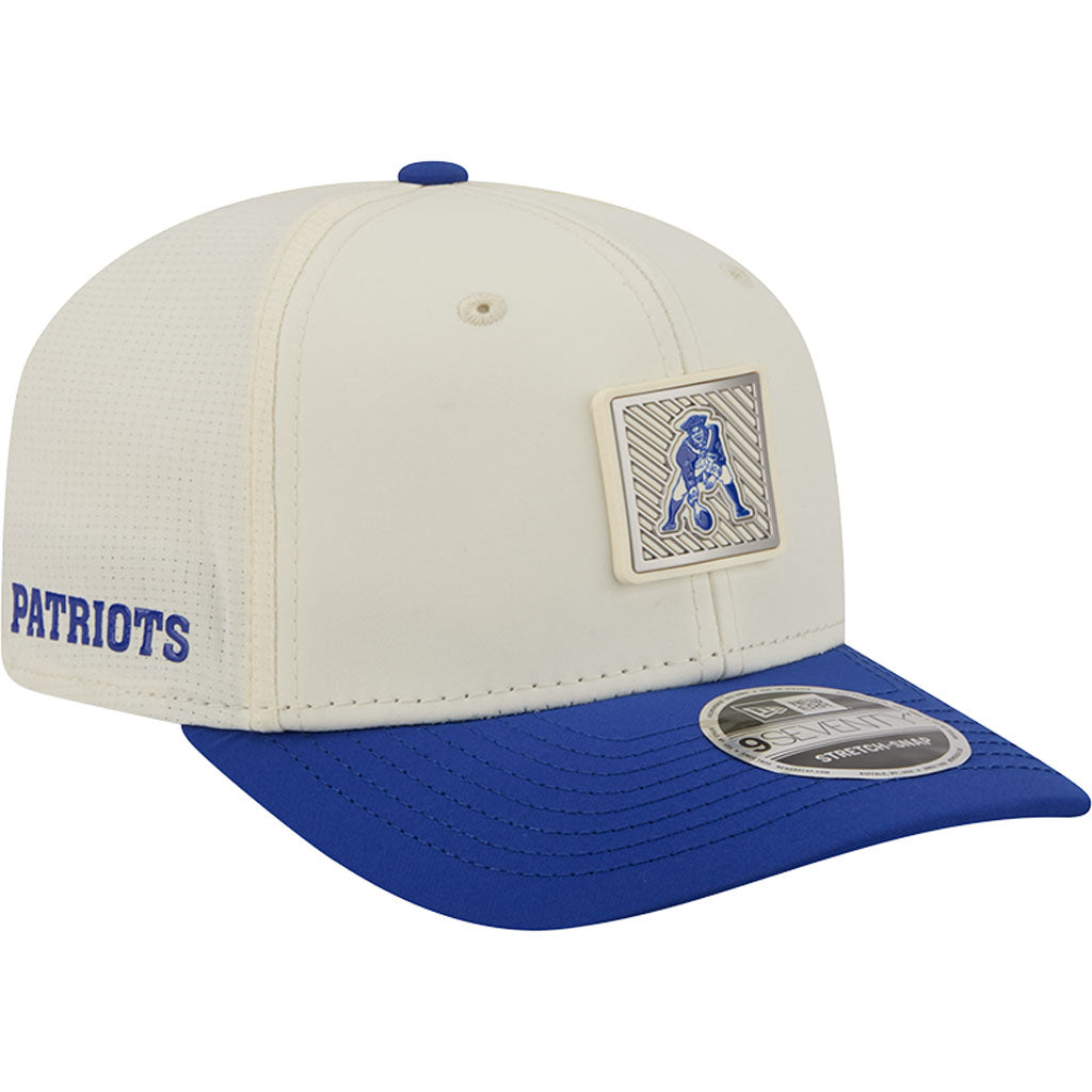 NFL New England Patriots New Era 2026 Training 9SEVENTY Stretch Snapback Hat - Cream