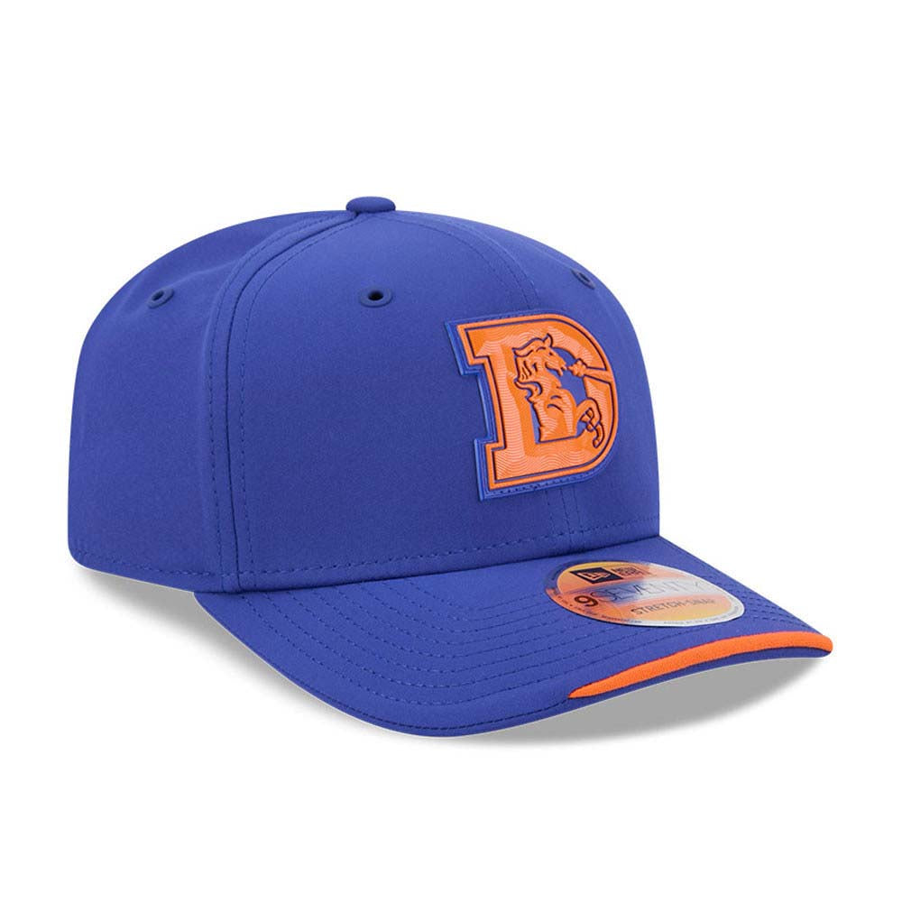 NFL Denver Broncos New Era 2026 Throwback Sideline 9SEVENTY Stretch-Snap Hat- Blue