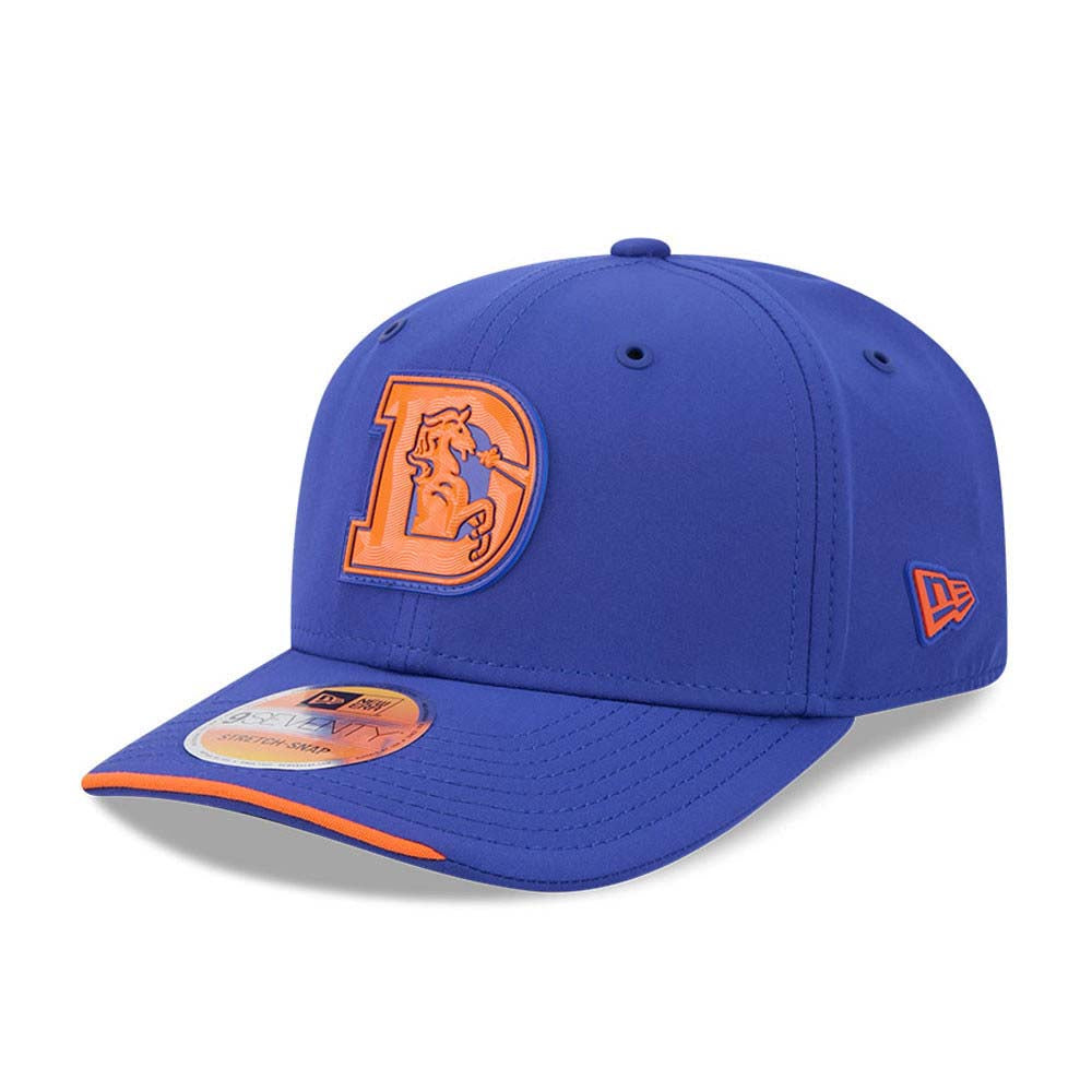 NFL Denver Broncos New Era 2026 Throwback Sideline 9SEVENTY Stretch-Snap Hat- Blue
