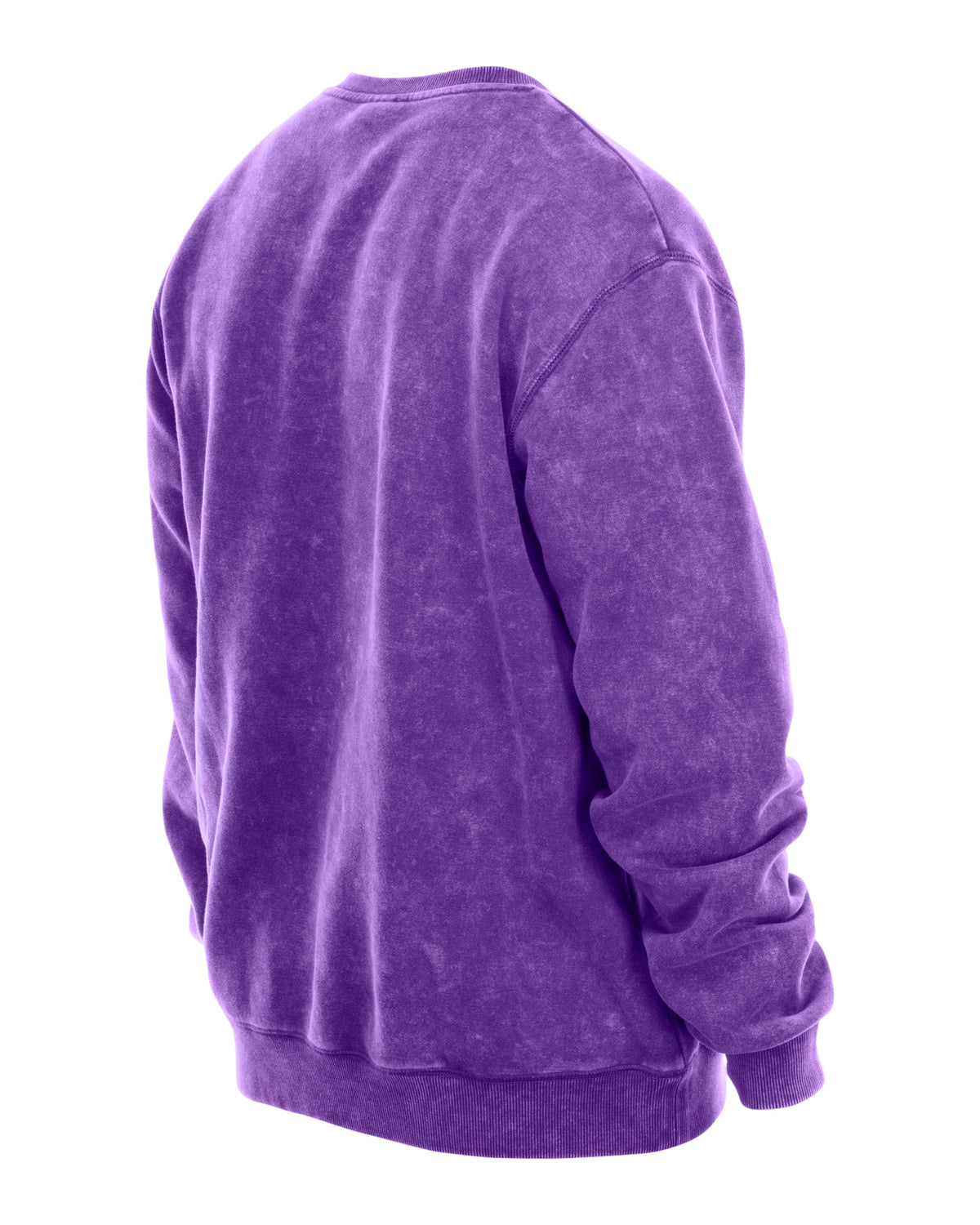 NFL Minnesota Vikings New Era Washed Crewneck Sweater- Purple