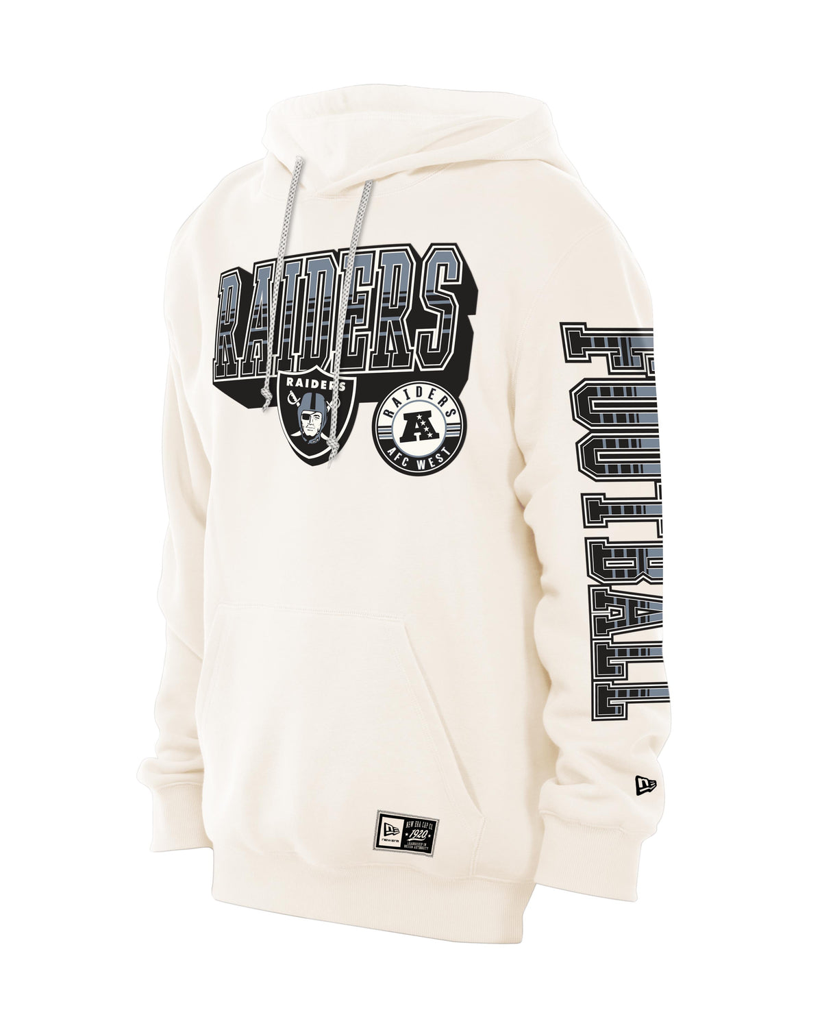 NFL Las Vegas Raiders New Era Heavy Pullover Hoodie- Cream
