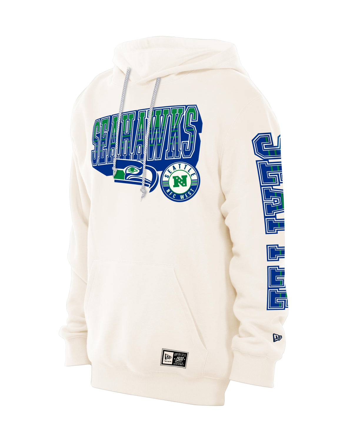 NFL Seattle Seahawks New Era Heavy Pullover Hoodie- Cream