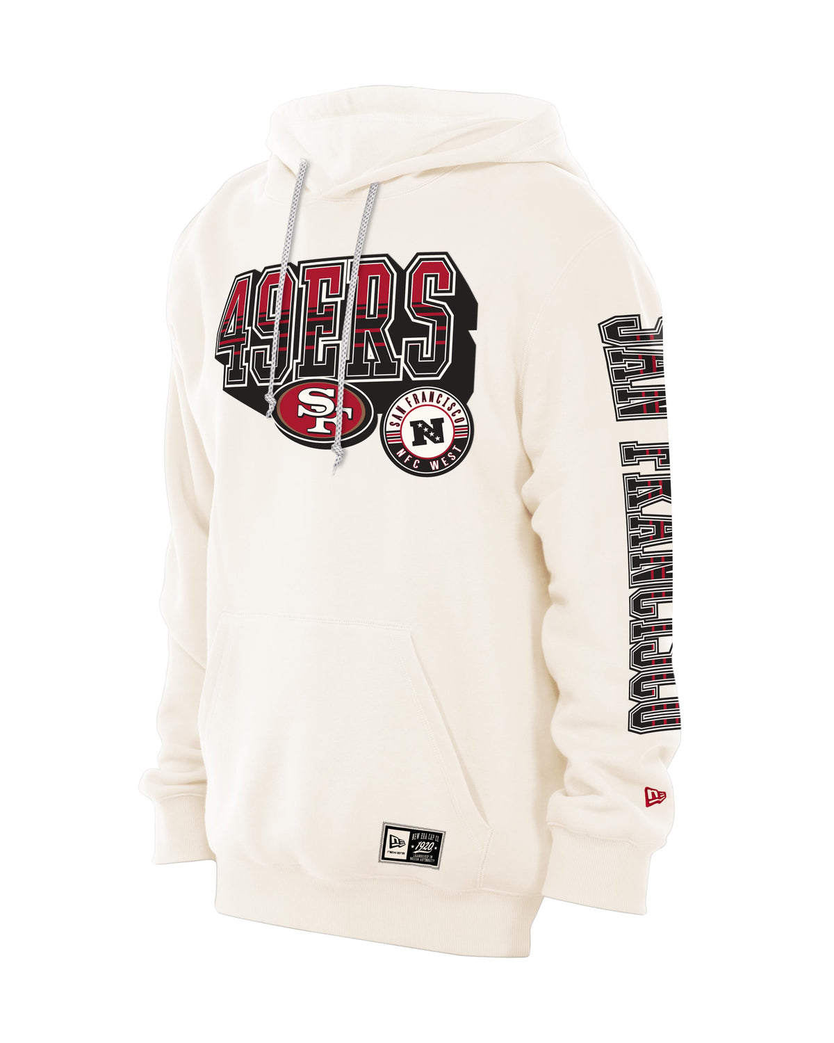 NFL San Francisco 49ers New Era Heavy Pullover Hoodie- Cream