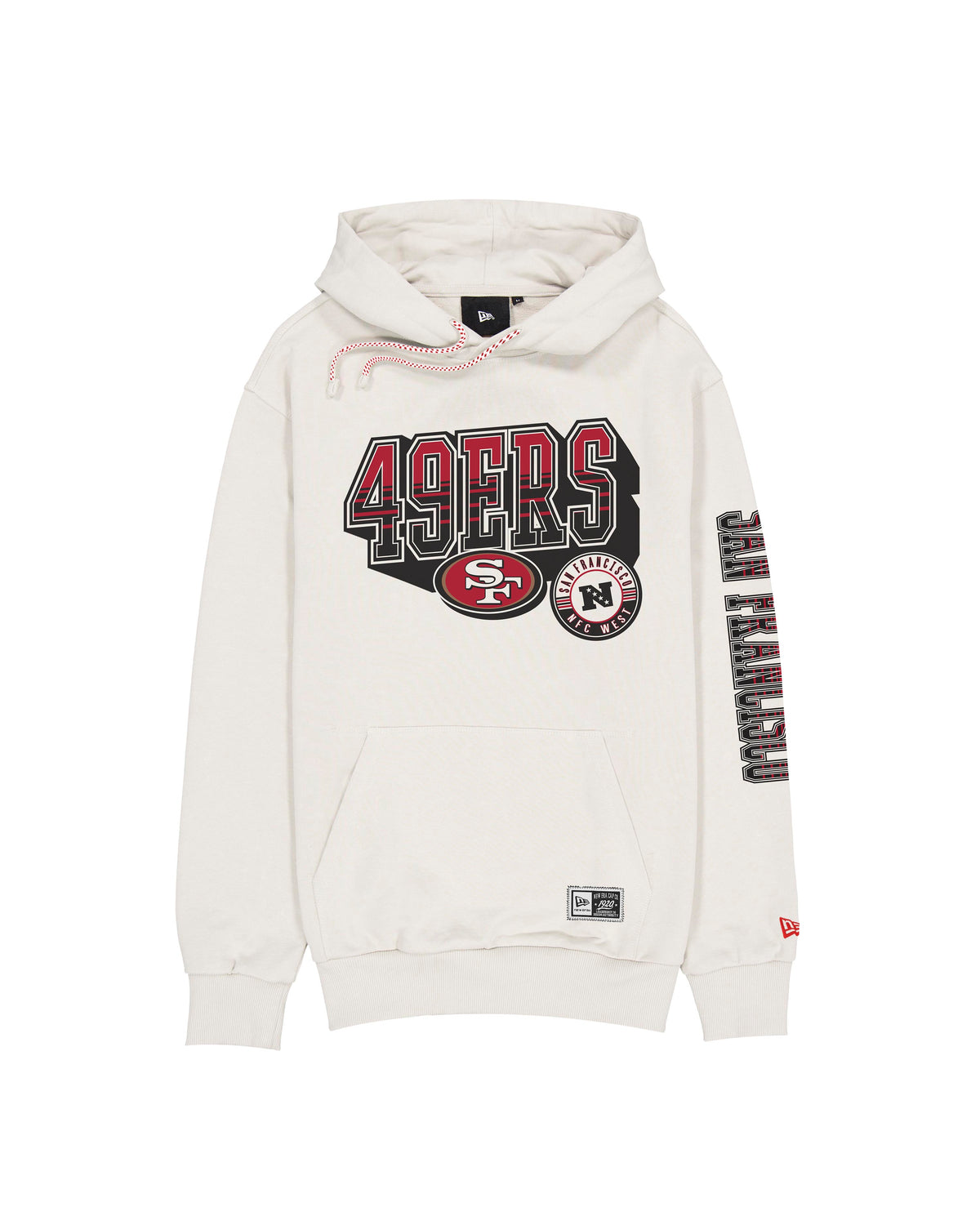 NFL San Francisco 49ers New Era Heavy Pullover Hoodie- Cream