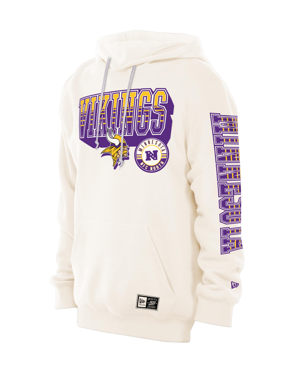 NFL Minnesota Vikings New Era Heavy Pullover Hoodie- Cream