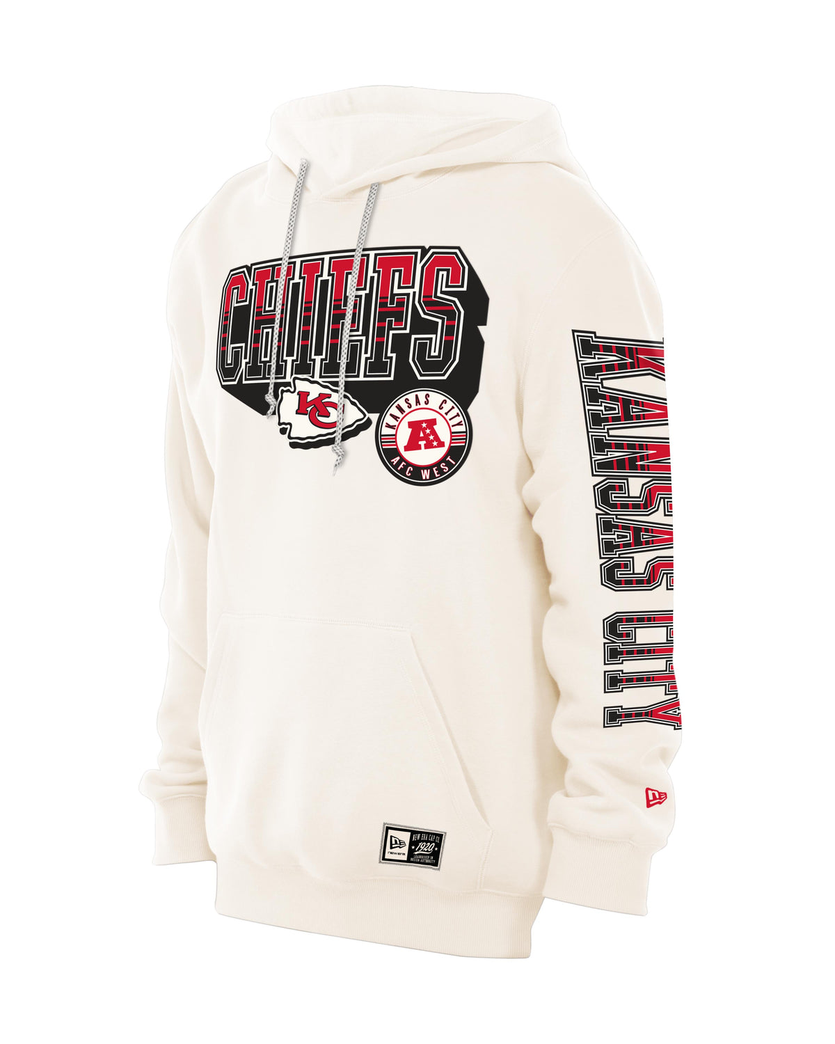 NFL Kansas City Chiefs New Era Heavy Pullover Hoodie- Cream