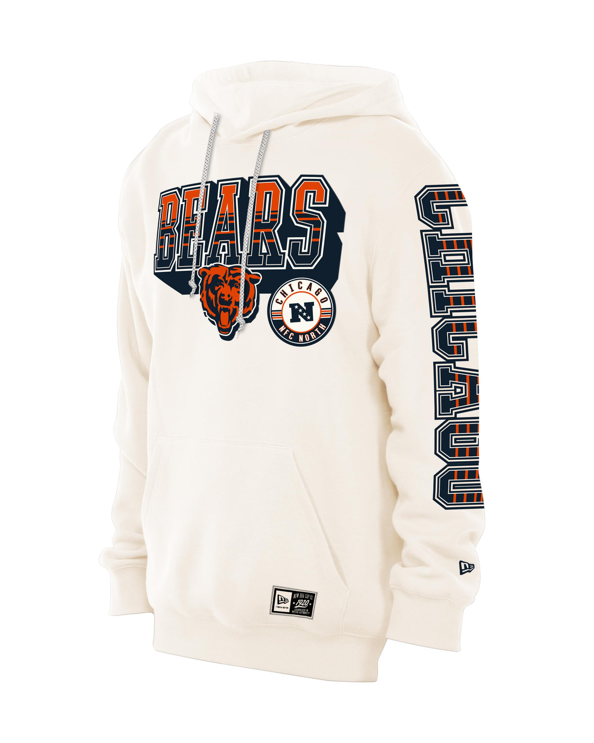 NFL Chicago Bears New Era Heavy Pullover Hoodie- Cream