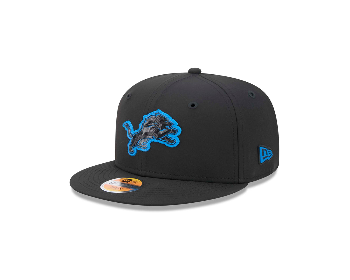 NFL Detroit Lions Youth New Era 2026 Sideline 9FIFTY Hat- Black
