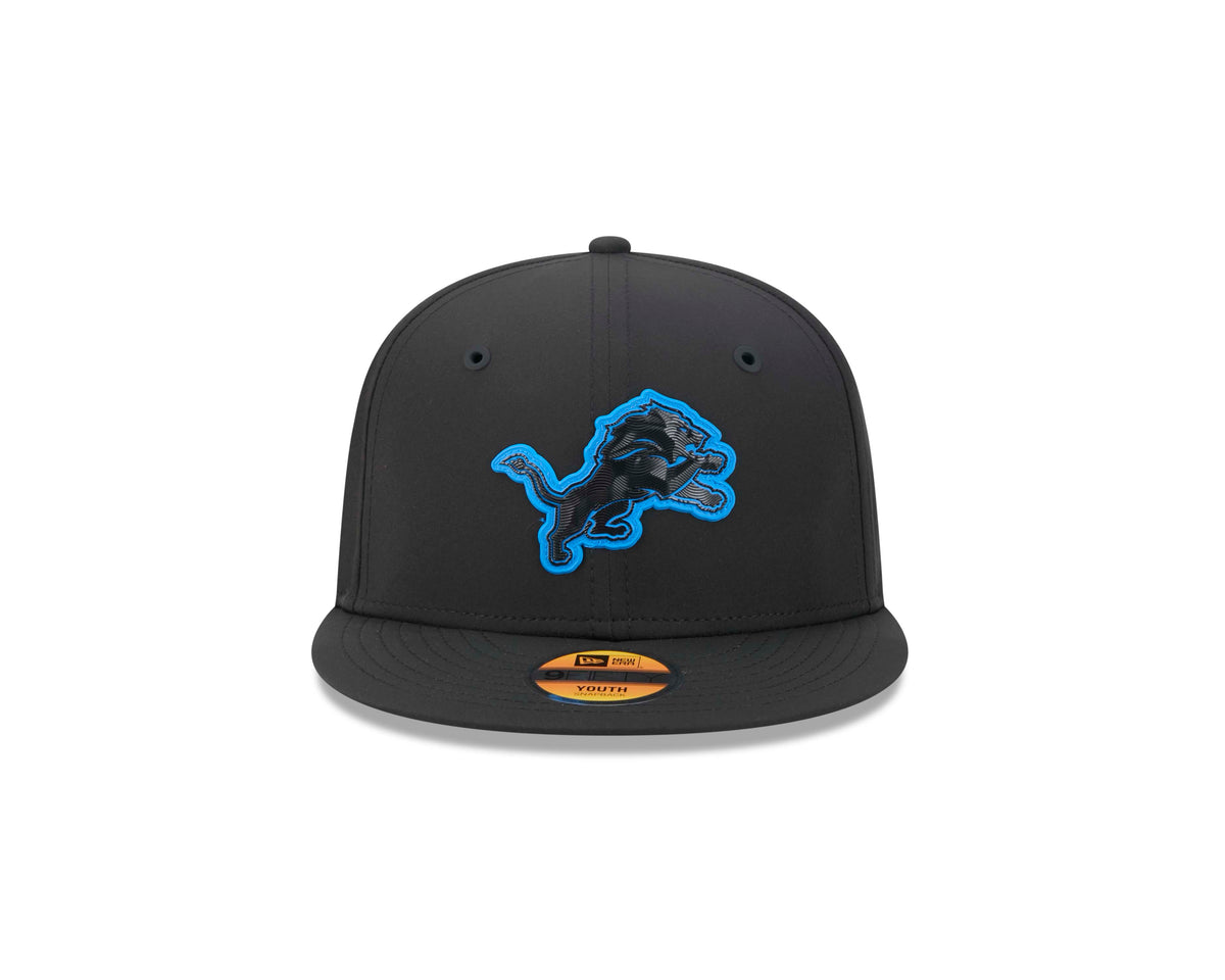 NFL Detroit Lions Youth New Era 2026 Sideline 9FIFTY Hat- Black