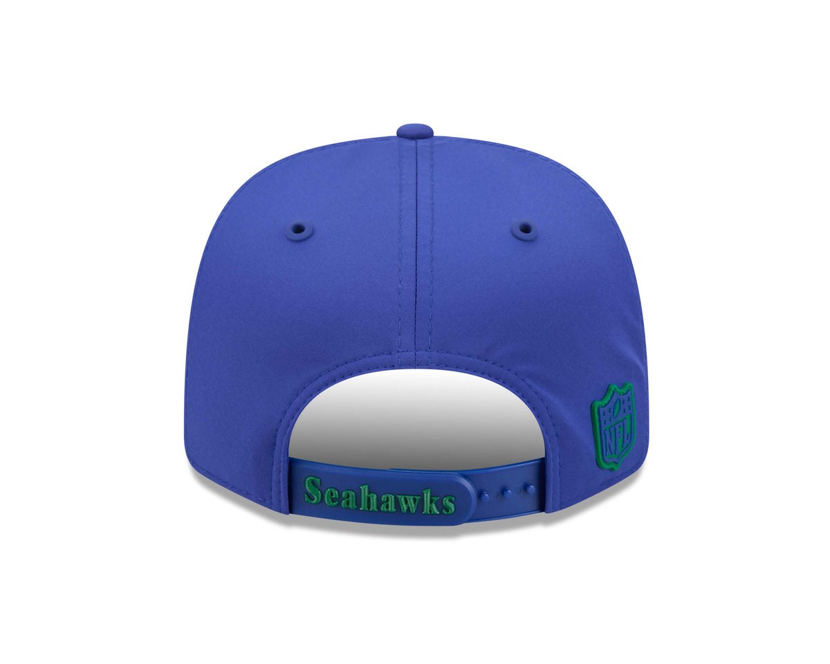 NFL Seattle Seahawks New Era 2026 Throwback Sideline 9SEVENTY Stretch-Snap Hat- Blue