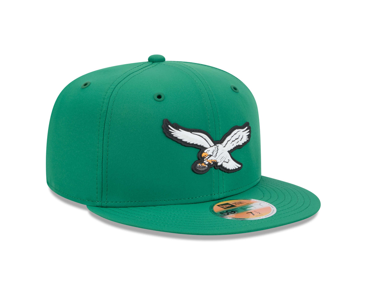 NFL Philadelphia Eagles New Era 2026 Throwback Sideline 59FIFTY Hat- Green