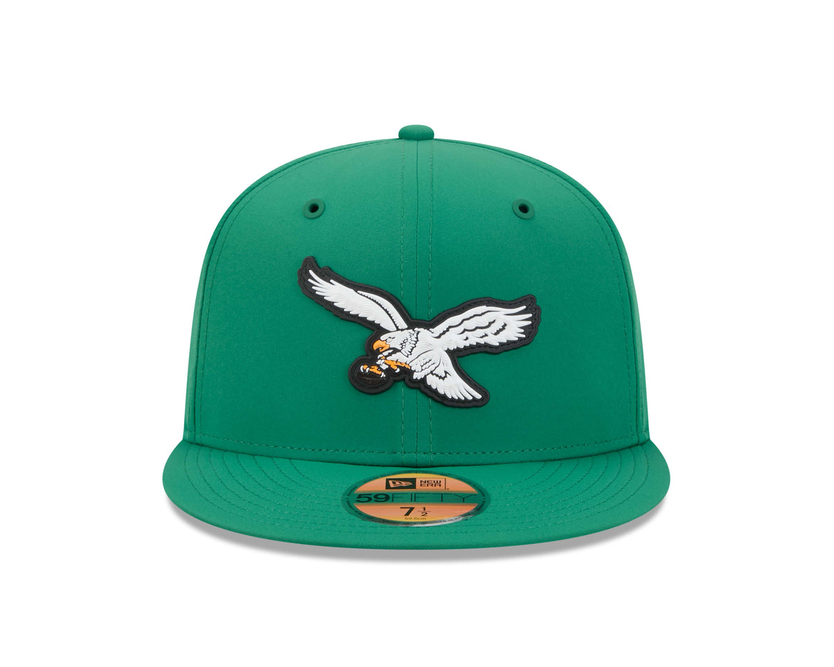 NFL Philadelphia Eagles New Era 2026 Throwback Sideline 59FIFTY Hat- Green