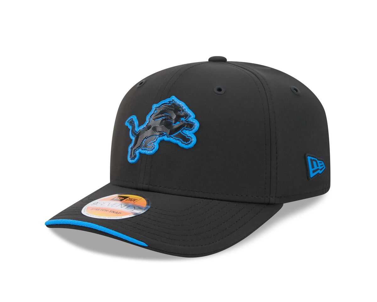 NFL Detroit Lions New Era 2026 Sideline 9SEVENTY Stretch-Snap Hat- Black