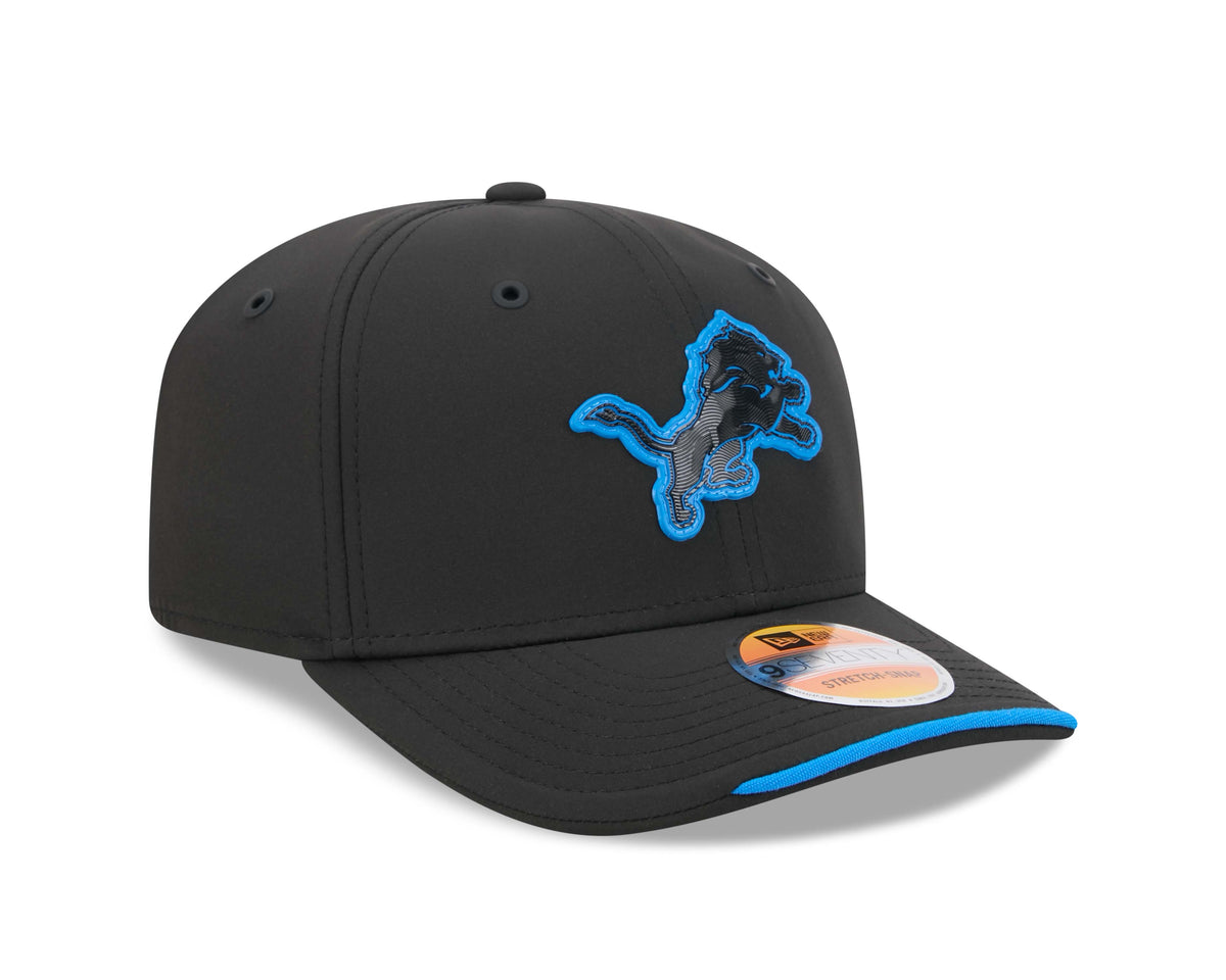 NFL Detroit Lions New Era 2026 Sideline 9SEVENTY Stretch-Snap Hat- Black