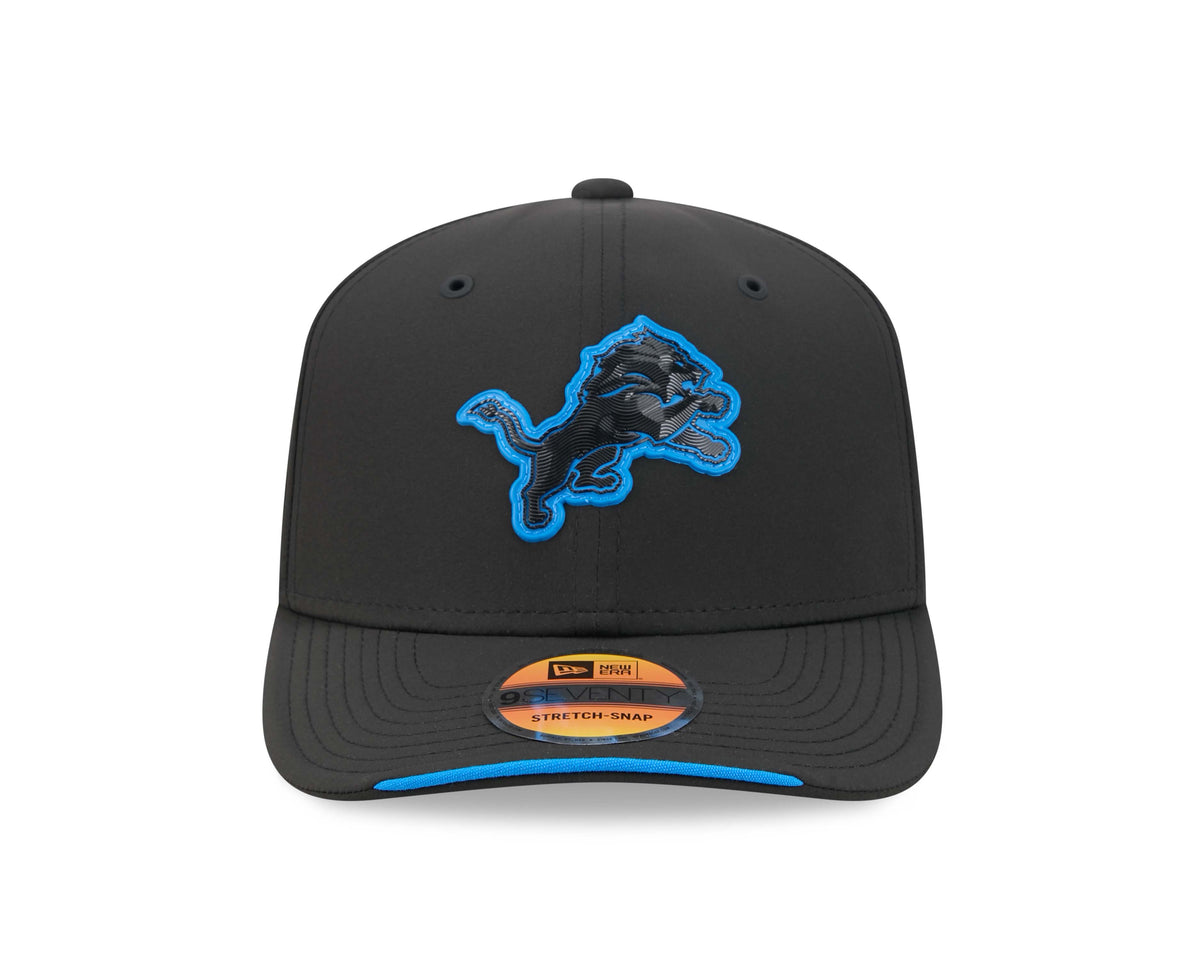 NFL Detroit Lions New Era 2026 Sideline 9SEVENTY Stretch-Snap Hat- Black