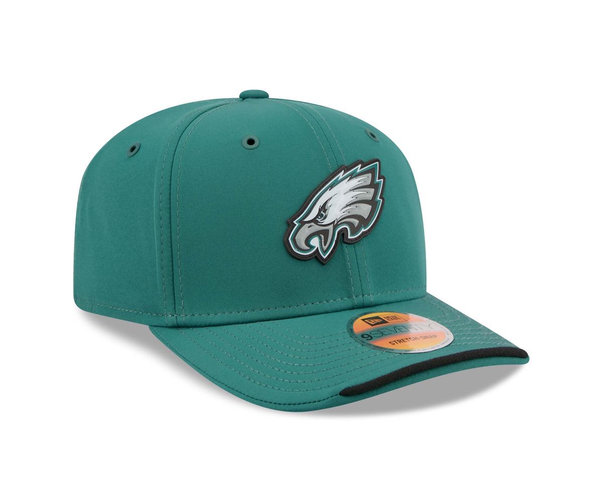 NFL Philadelphia Eagles New Era 2026 Sideline 9SEVENTY Stretch-Snap Hat- Green