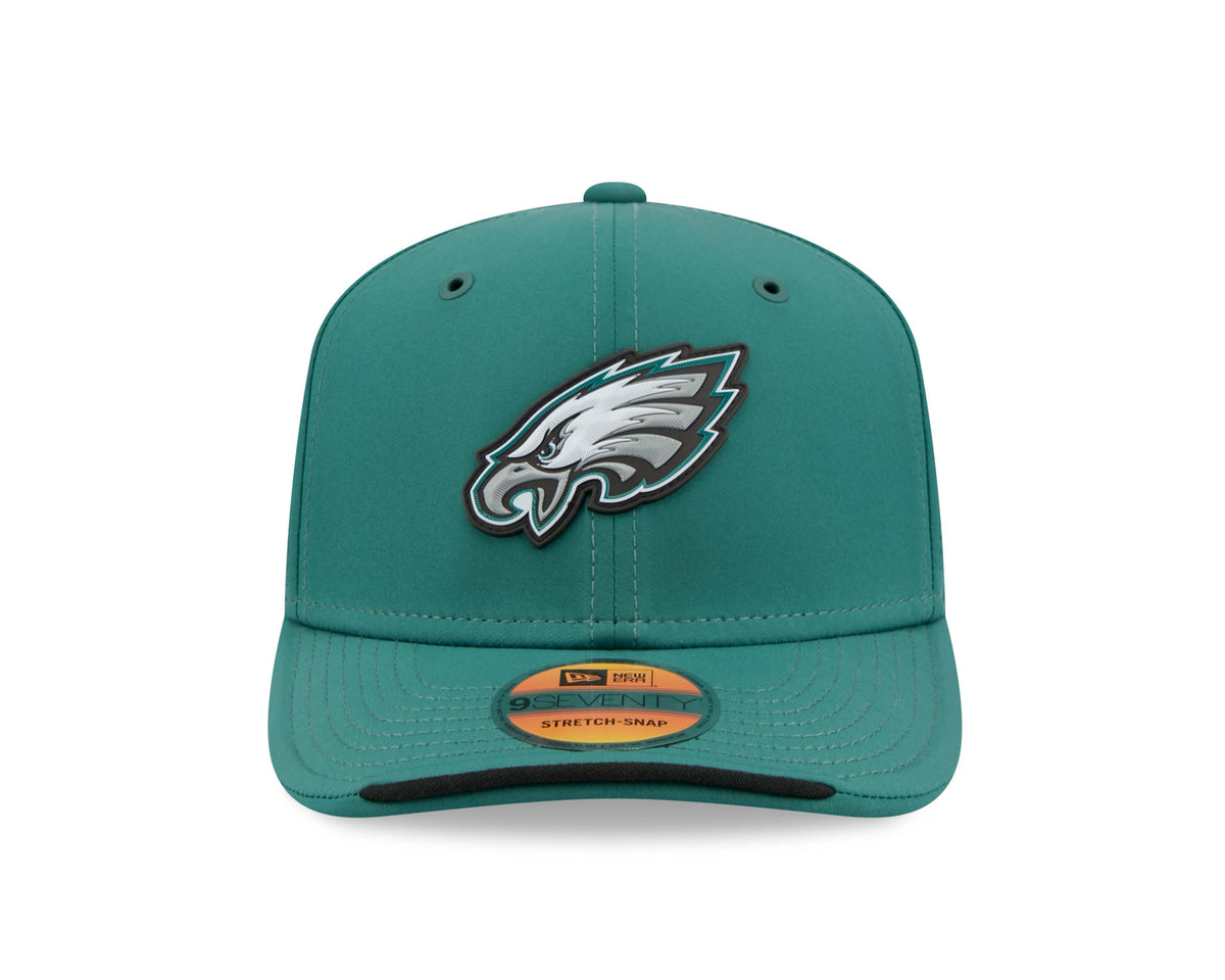 NFL Philadelphia Eagles New Era 2026 Sideline 9SEVENTY Stretch-Snap Hat- Green