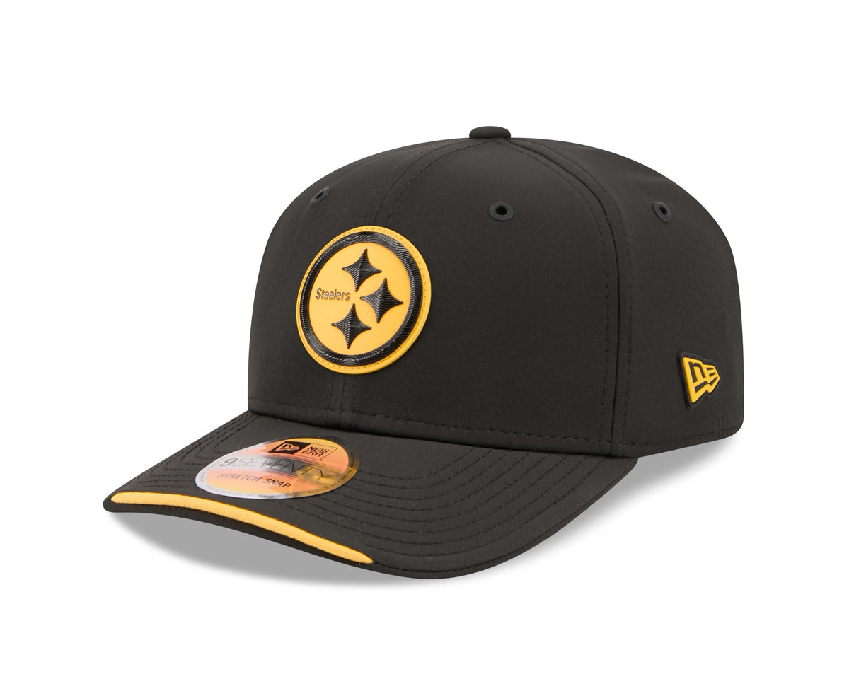 NFL Pittsburgh Steelers New Era 2026 Sideline 9SEVENTY Stretch-Snap Hat- Black