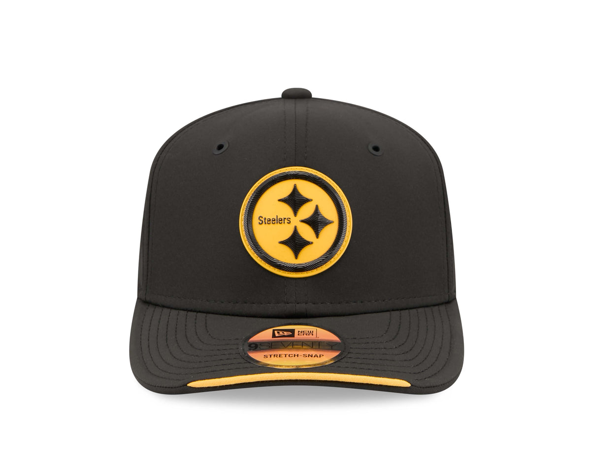 NFL Pittsburgh Steelers New Era 2026 Sideline 9SEVENTY Stretch-Snap Hat- Black