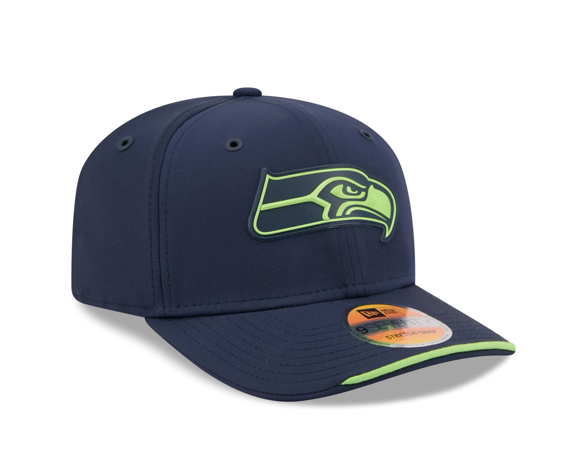 NFL Seattle Seahawks New Era 2026 Sideline 9SEVENTY Stretch-Snap Hat- Navy