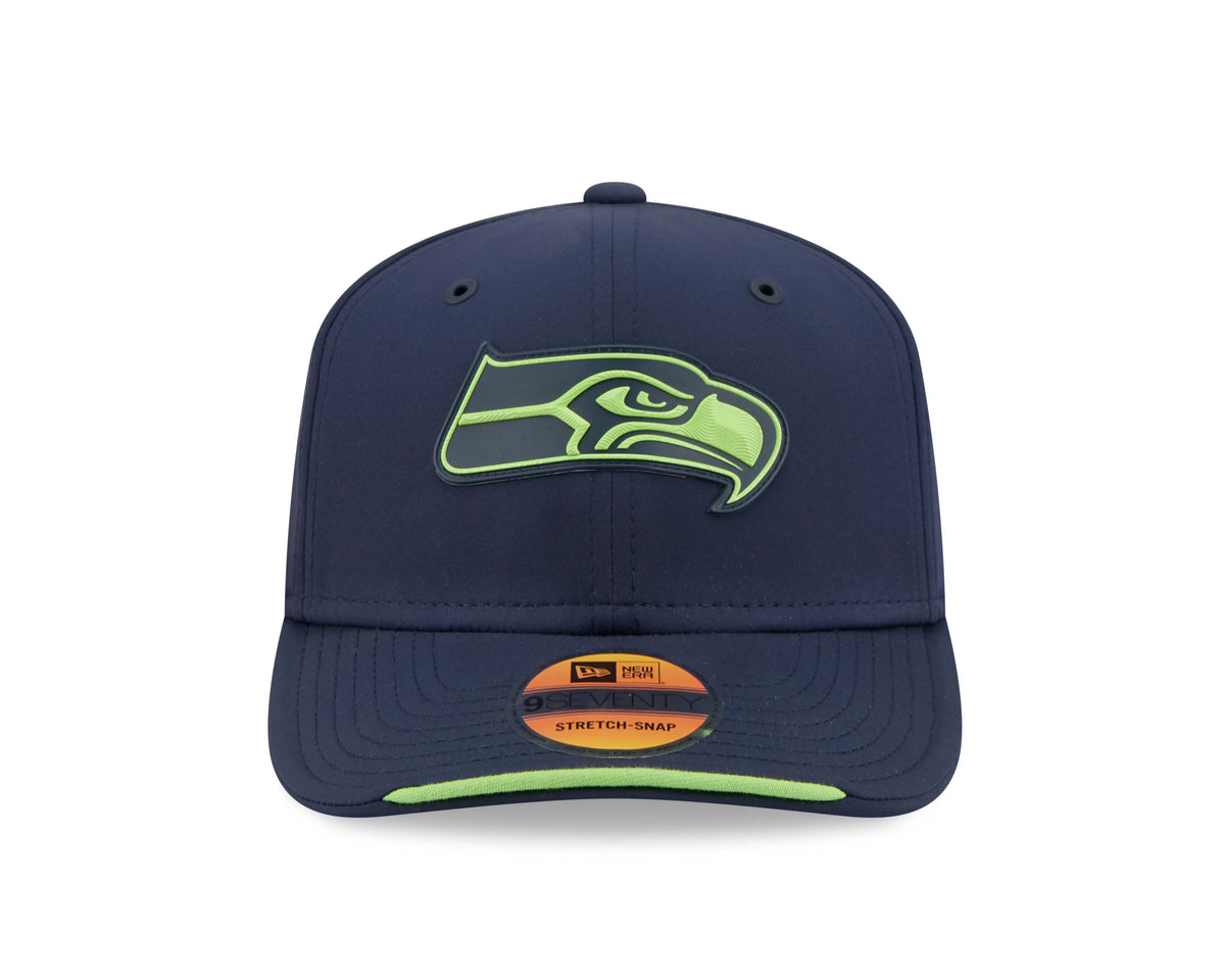 NFL Seattle Seahawks New Era 2026 Sideline 9SEVENTY Stretch-Snap Hat- Navy