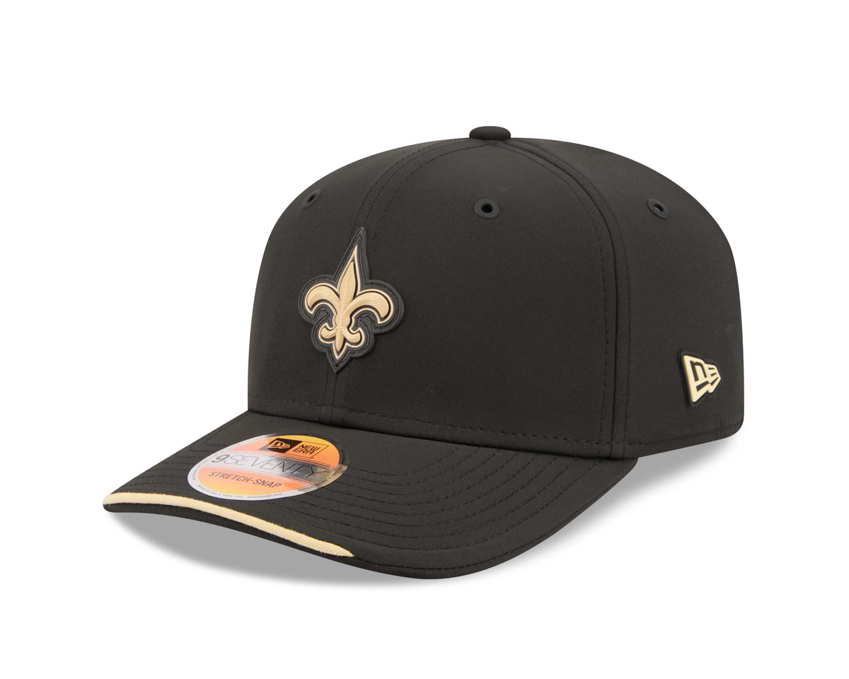 NFL New Orleans Saints New Era 2026 Sideline 9SEVENTY Stretch-Snap Hat- Black