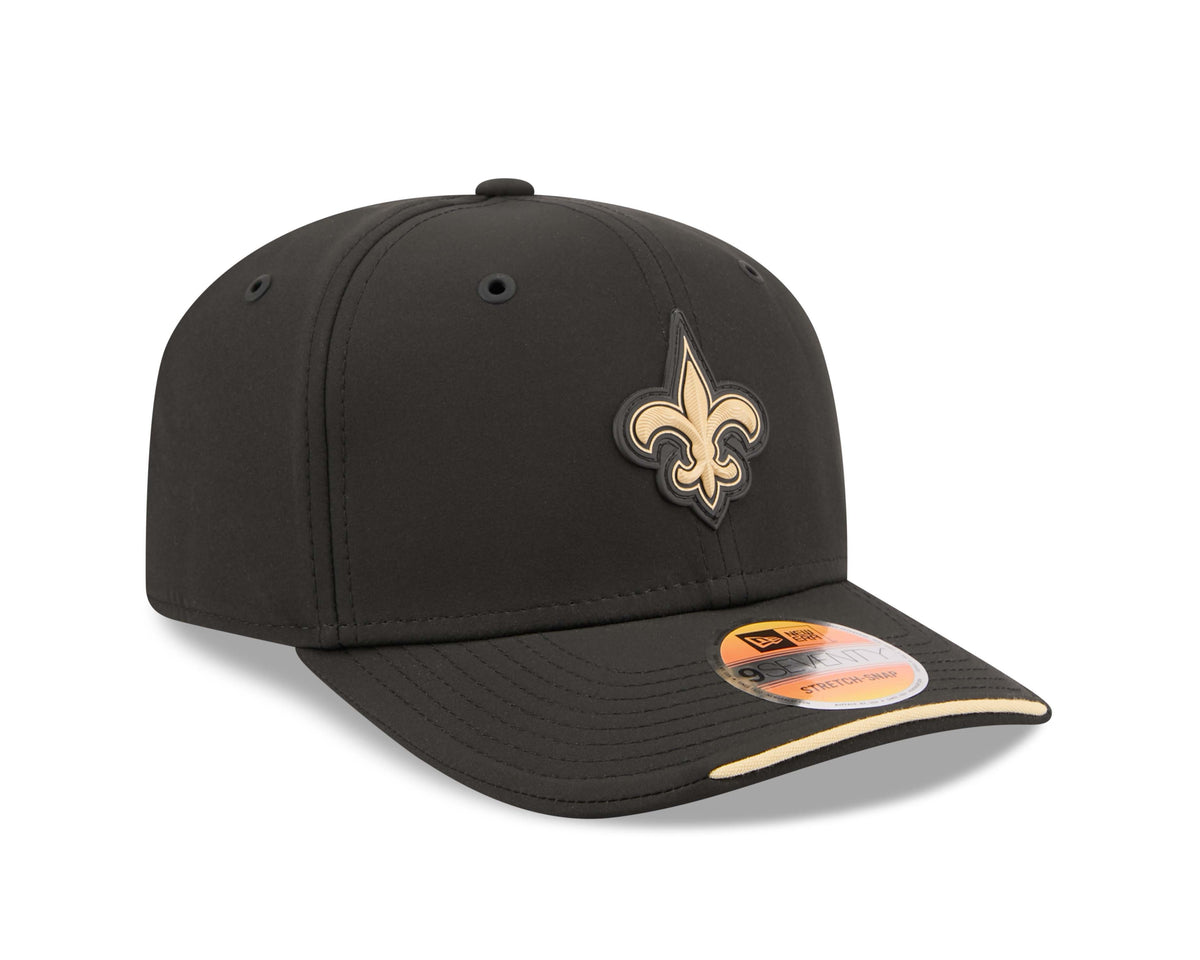 NFL New Orleans Saints New Era 2026 Sideline 9SEVENTY Stretch-Snap Hat- Black