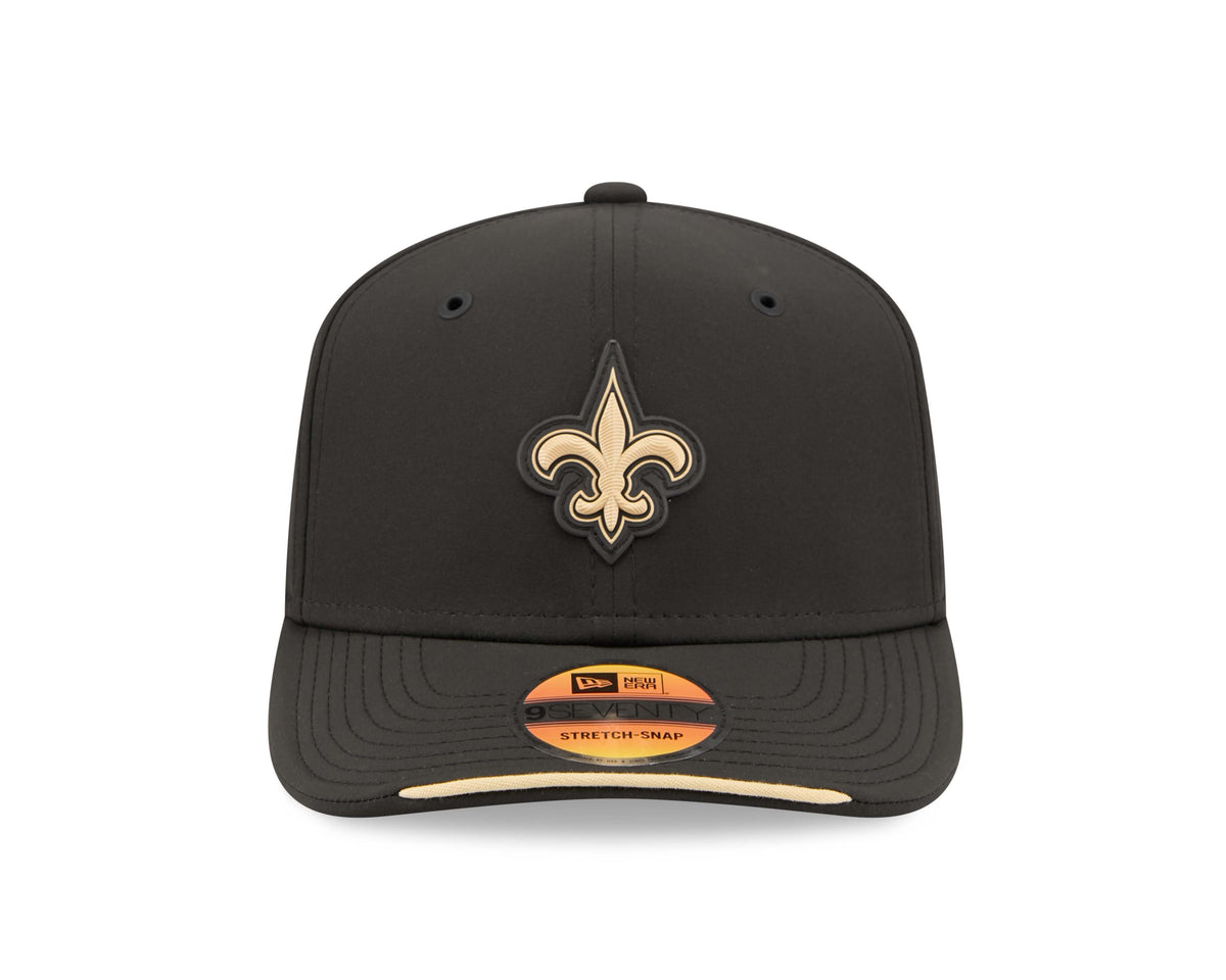 NFL New Orleans Saints New Era 2026 Sideline 9SEVENTY Stretch-Snap Hat- Black