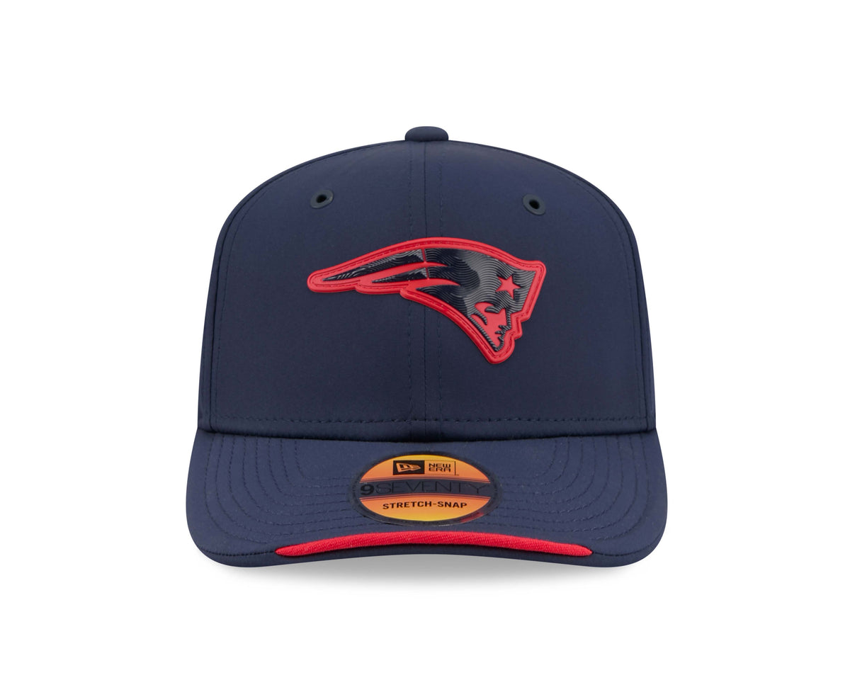 NFL New England Patriots New Era 2026 Sideline 9SEVENTY Stretch-Snap Hat- Navy