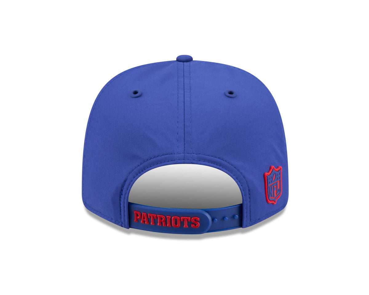 NFL New England Patriots New Era 2026 Throwback Sideline 9SEVENTY Stretch-Snap Hat- Blue
