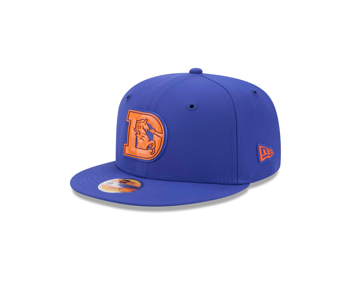NFL Denver Broncos Youth New Era Throwback 2026 Sideline 9FIFTY Hat- Blue