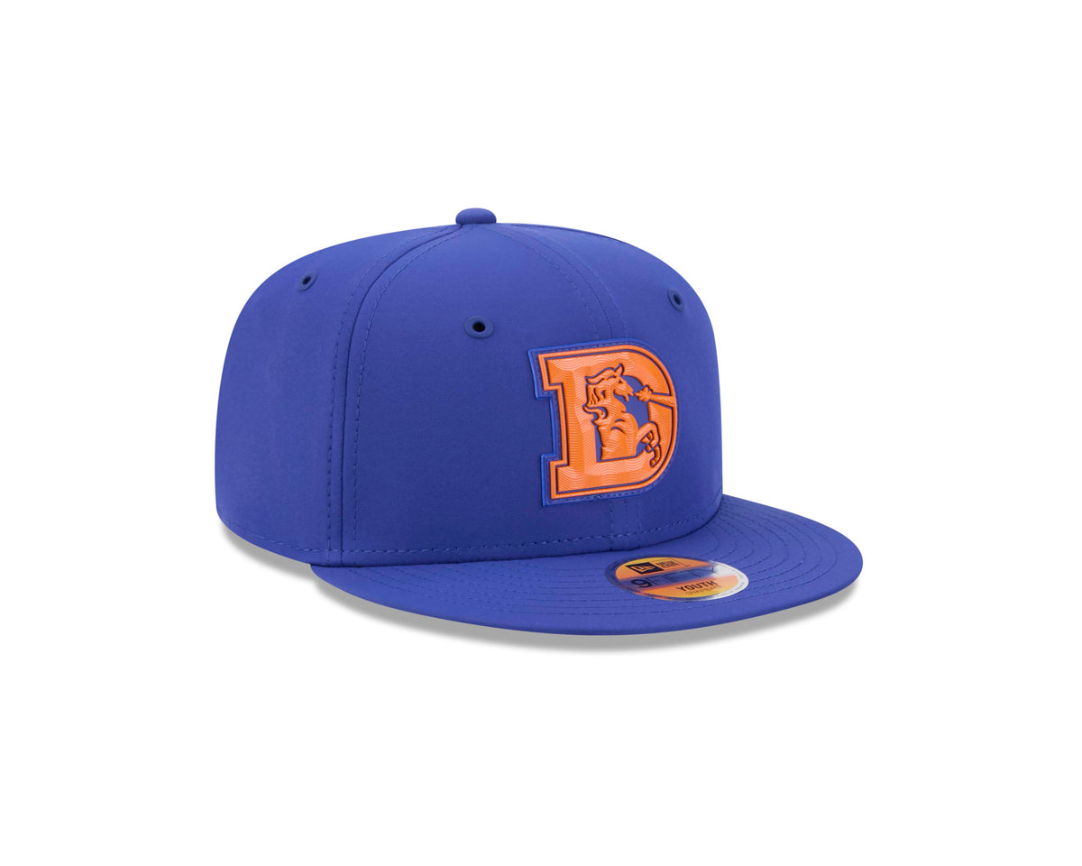 NFL Denver Broncos Youth New Era Throwback 2026 Sideline 9FIFTY Hat- Blue