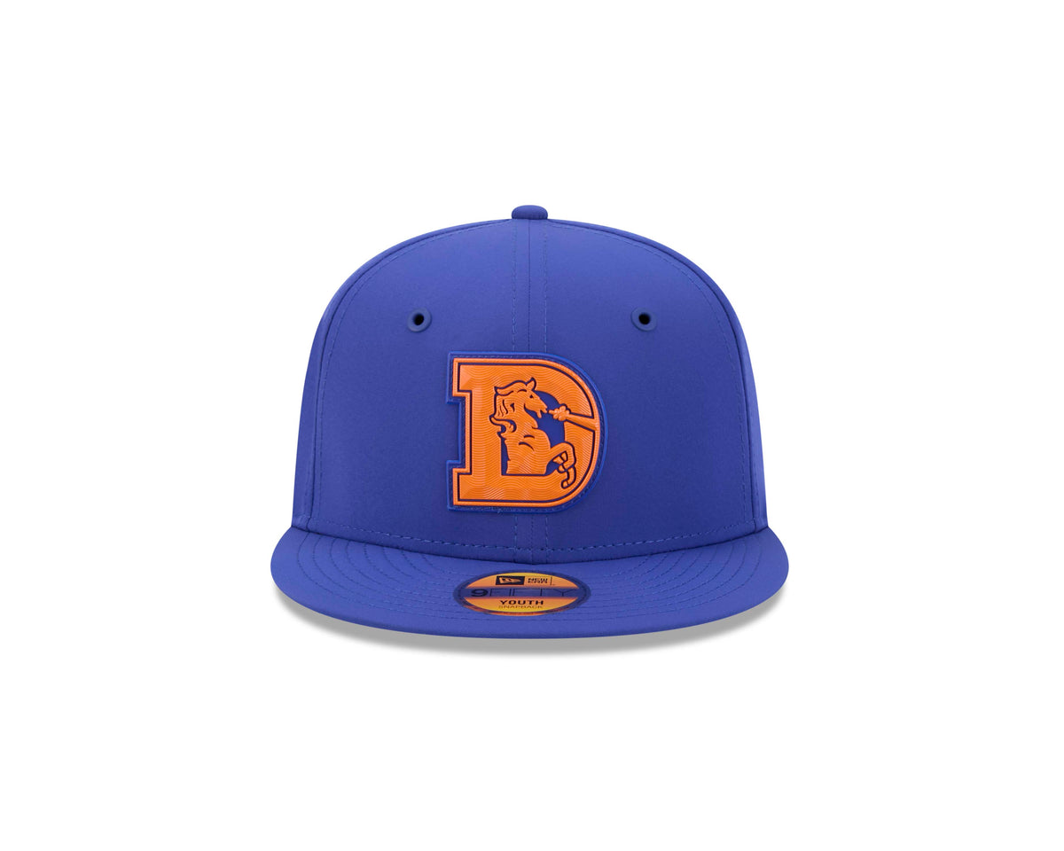 NFL Denver Broncos Youth New Era Throwback 2026 Sideline 9FIFTY Hat- Blue