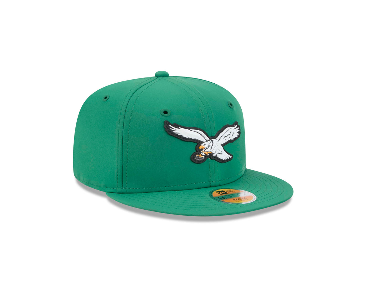 NFL Philadelphia Eagles Youth New Era Throwback 2026 Sideline 9FIFTY Hat- Green