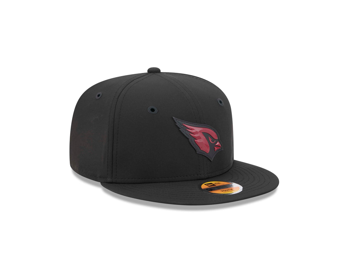 NFL Arizona Cardinals Youth New Era 2026 Sideline 9FIFTY Hat- Black