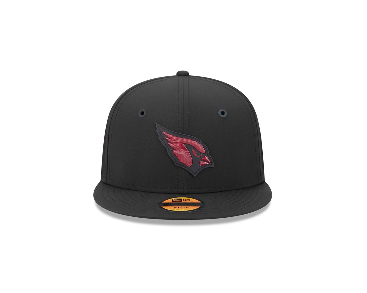 NFL Arizona Cardinals Youth New Era 2026 Sideline 9FIFTY Hat- Black
