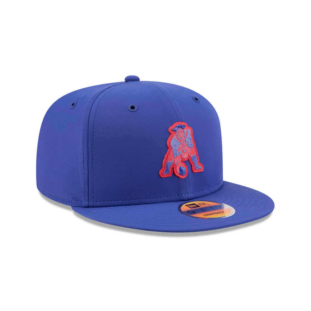 NFL New England Patriots New Era Throwback 2026 Sideline 9FIFTY Hat- Blue