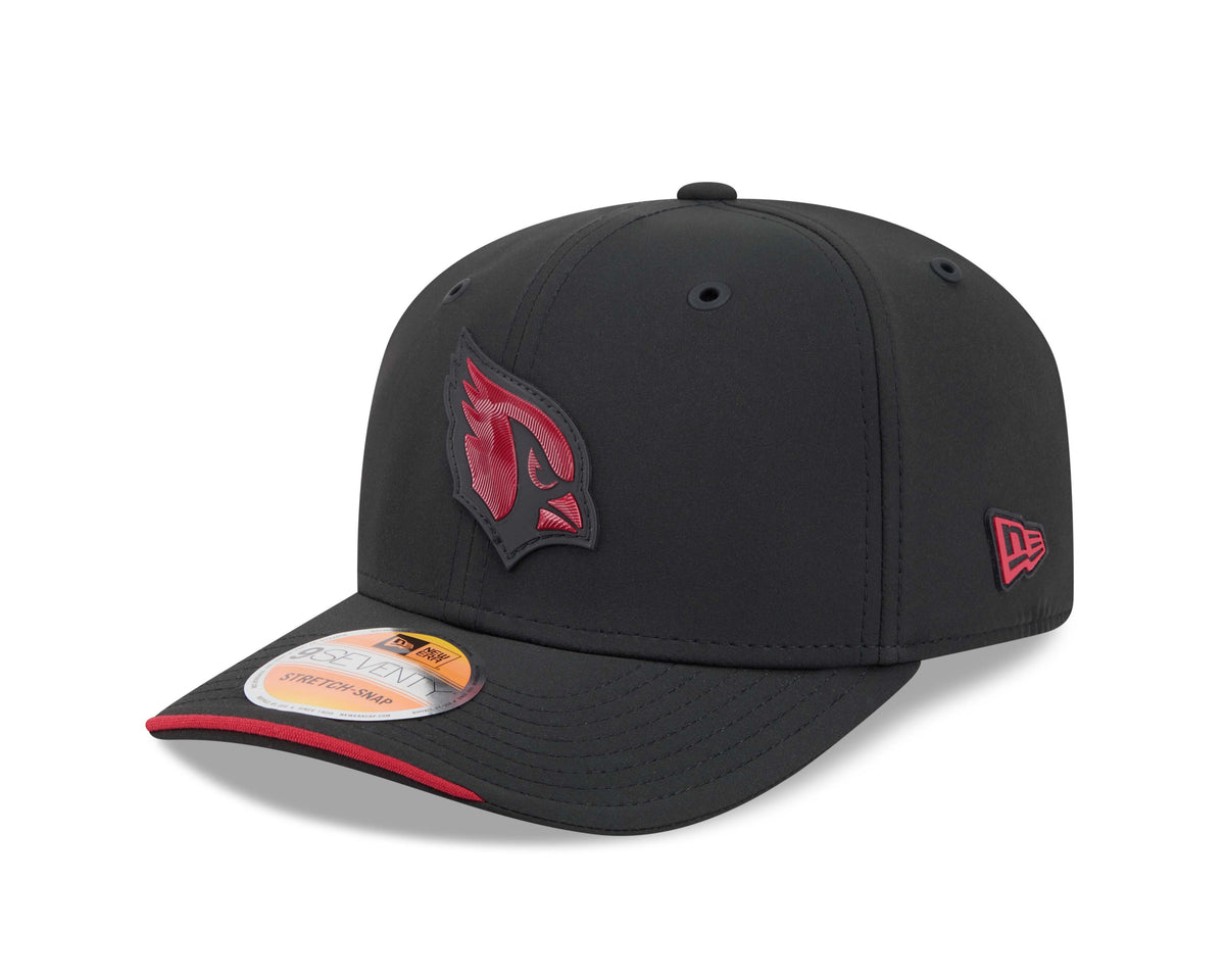 NFL Arizona Cardinals New Era 2026 Sideline 9SEVENTY Stretch-Snap Hat- Black