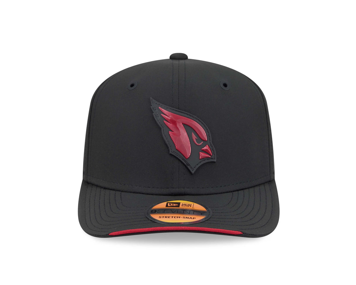 NFL Arizona Cardinals New Era 2026 Sideline 9SEVENTY Stretch-Snap Hat- Black
