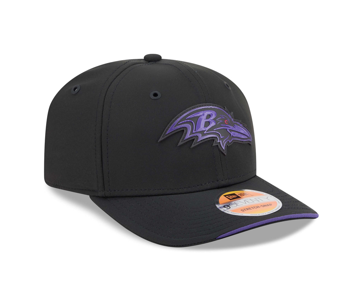 NFL Baltimore Ravens New Era 2026 Sideline 9SEVENTY Stretch-Snap Hat- Black